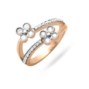 osha jewels petal perfection dual flower ring rose gold