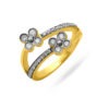 osha jewels petal perfection dual flower ring yellow gold