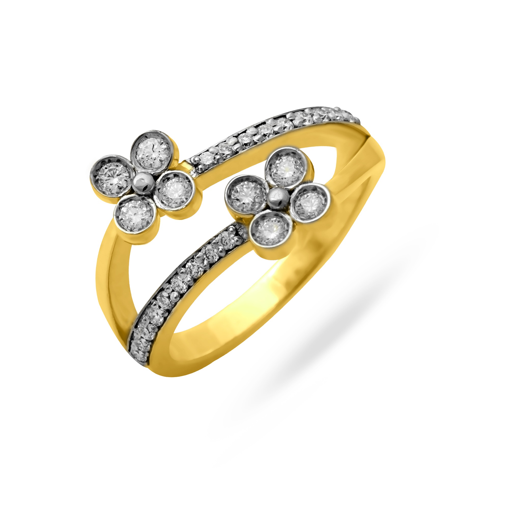 Petal Perfection Dual Flower Ring