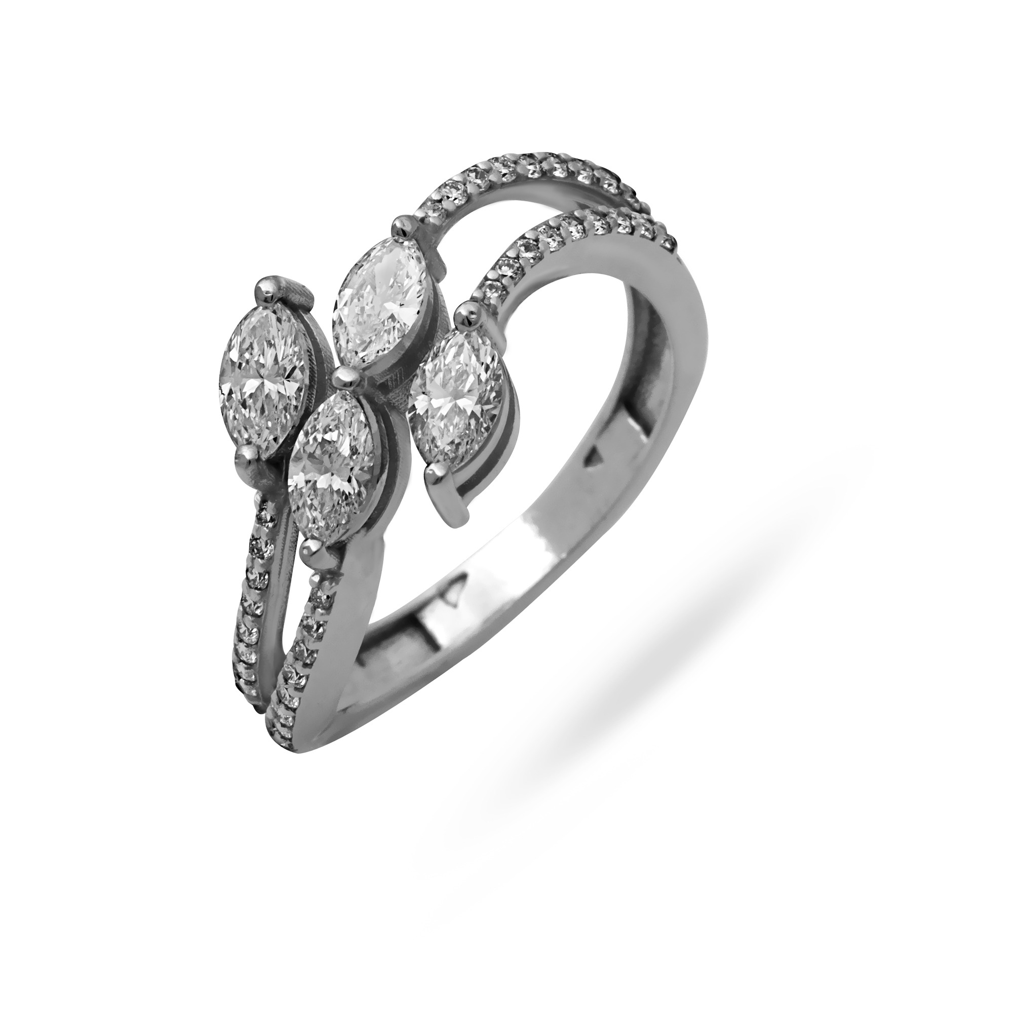 Harmony Marquise Diamond Ring by Osha Jewels Kolkata