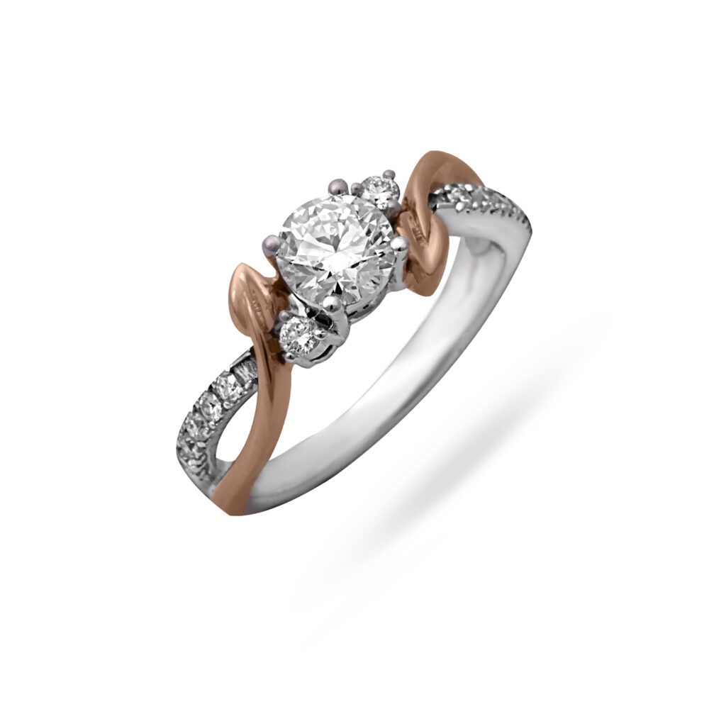 Vineyard Splendor Solitaire Ring by Osha Jewels Kolkata