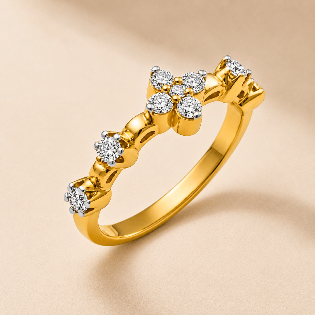 Dazzling Bloom Tiara Ring