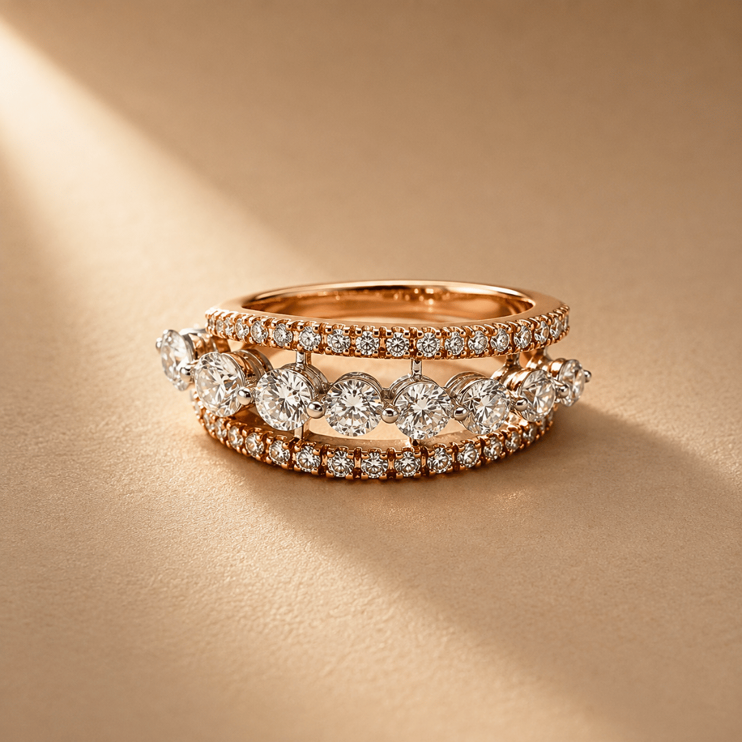 Linear Light Diamond Ring