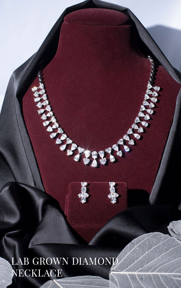 lab grown diamond necklace by osha jewels