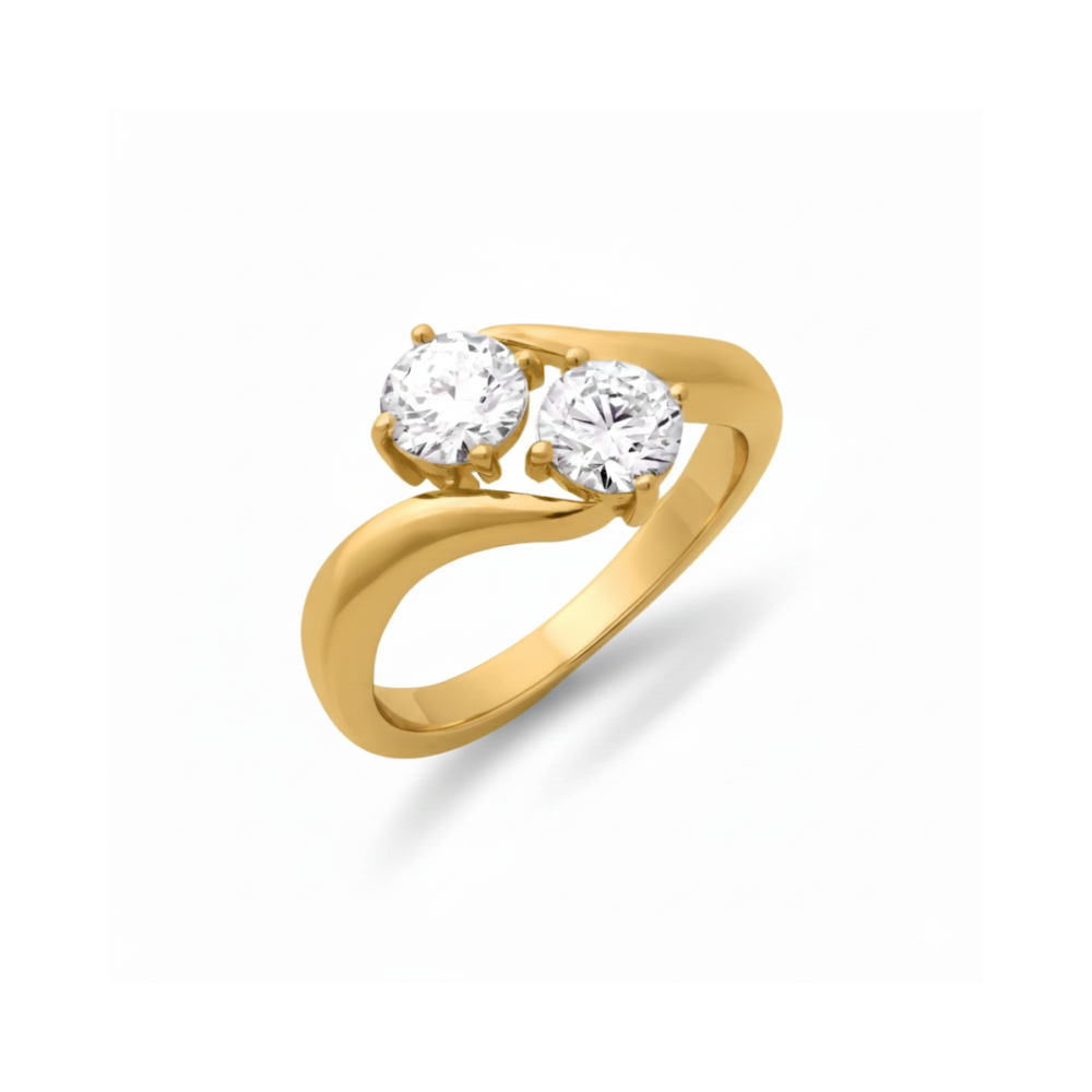 Trinity Brilliance Solitaire Ring by Osha Jewels Kolkata