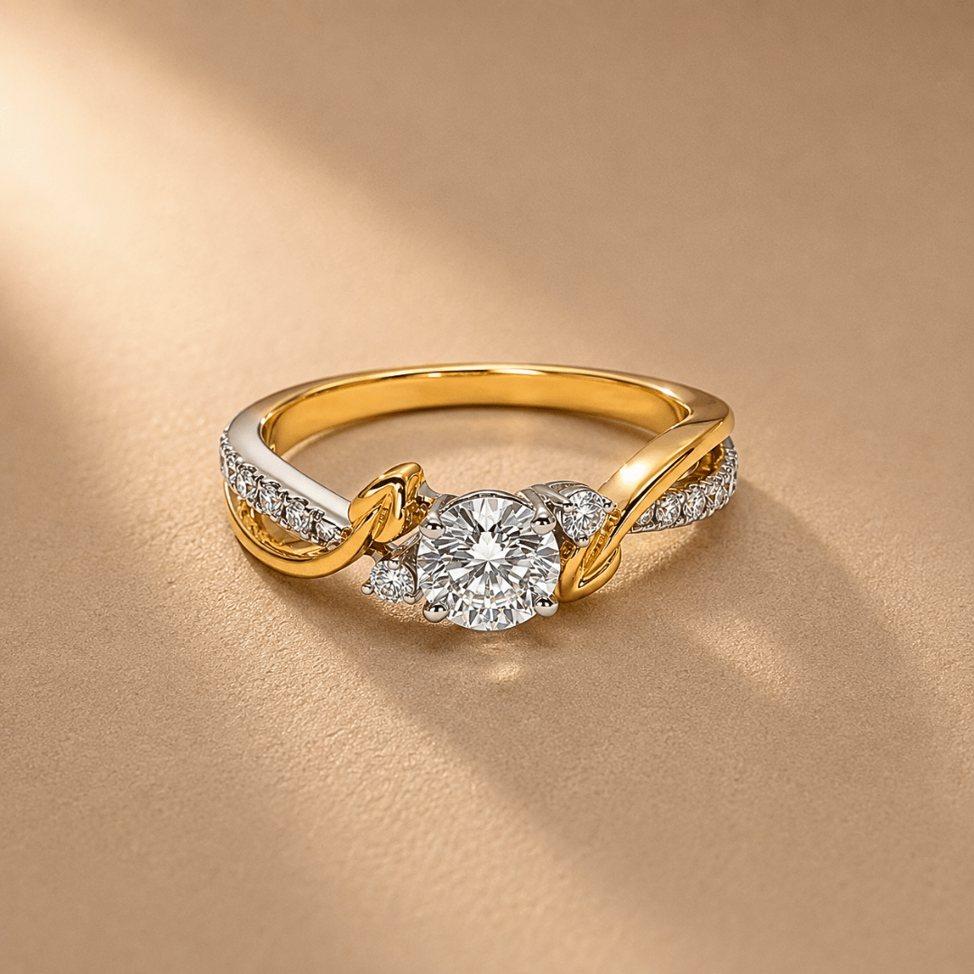 Vineyard Splendor Solitaire Ring