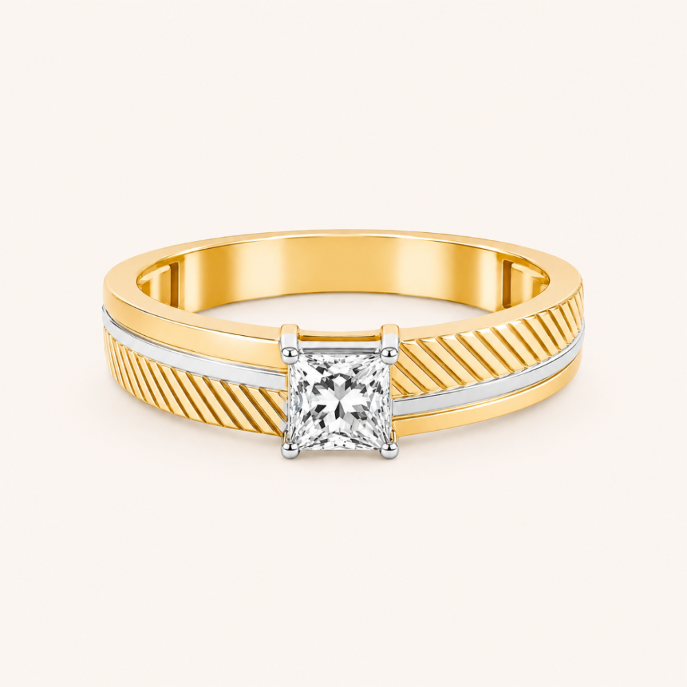 0.70ct Diamond Men's Two-Tone Ring from Osha Jewels