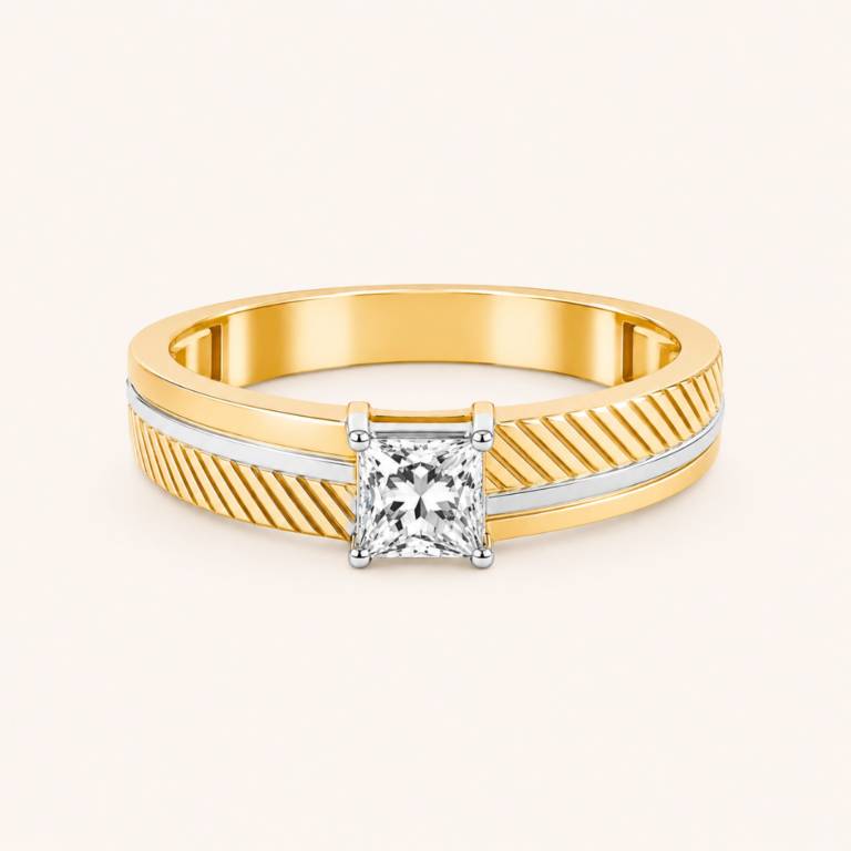 0.70ct Diamond Men's Two-Tone Ring from Osha Jewels