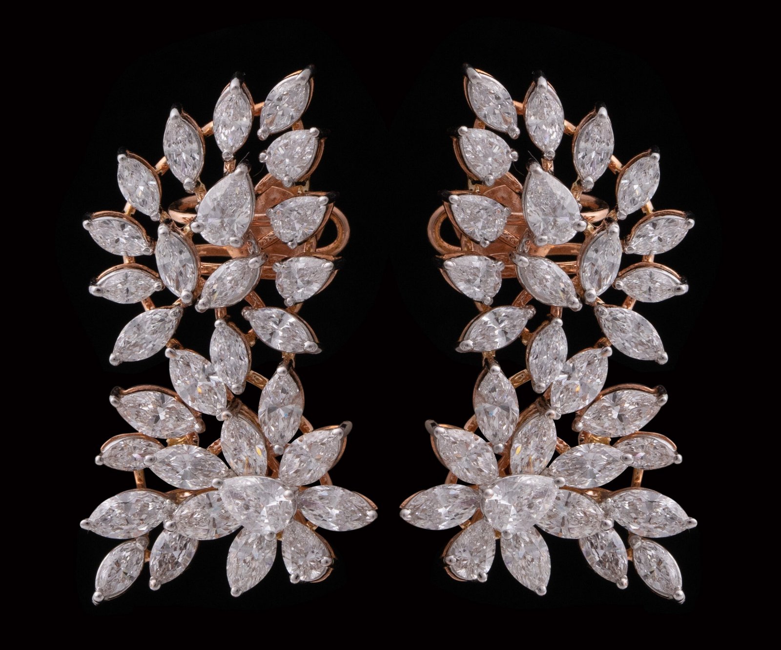 Elegant Eclectic Diamond Earrings