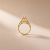 Double Shank Solitaire Ring by OSHA Jewels with 53 lab-grown diamonds.