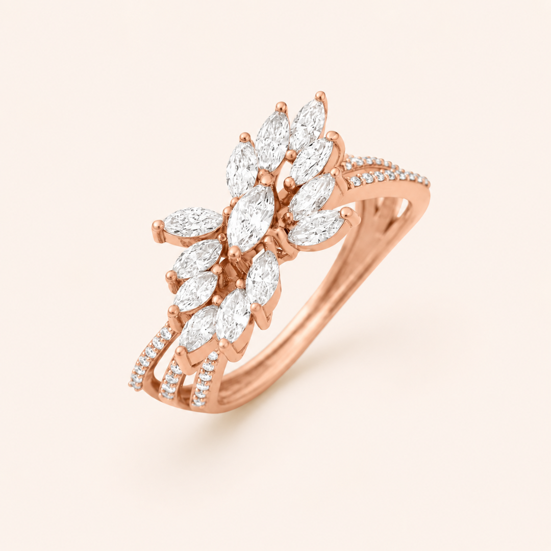 Crossover Cocktail Ring