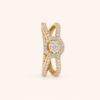 Double Shank Solitaire Ring by OSHA Jewels with 53 lab-grown diamonds.