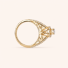 Double Shank Solitaire Ring by OSHA Jewels with 53 lab-grown diamonds.
