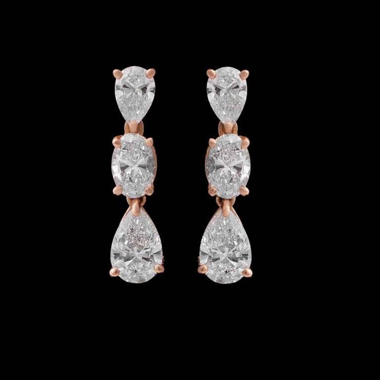 Alluring Gaze Diamond Dangler Earrings