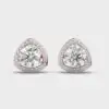 Reuleaux Solitaires Diamond Stud Earrings