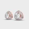 Reuleaux Solitaires Diamond Stud Earrings