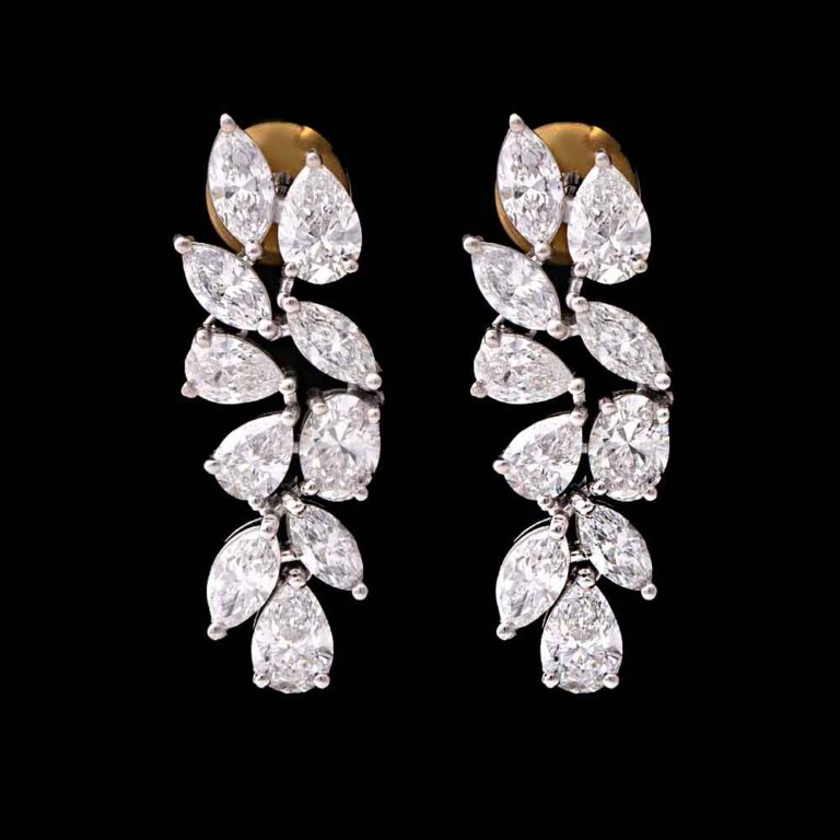 Majestic Cascade Diamond Earrings by Osha Jewels