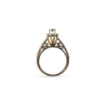 Double Shank Solitaire Ring by OSHA Jewels with 53 lab-grown diamonds.