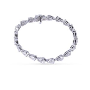 Pear Shape Tennis Bracelet by Osha Jewels Kolkata