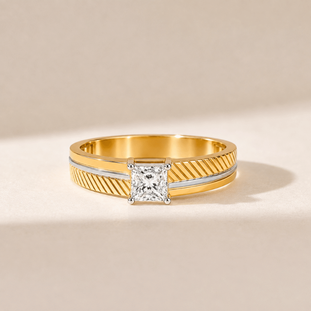 0.70ct Diamond Men's Two-Tone Ring from Osha Jewels