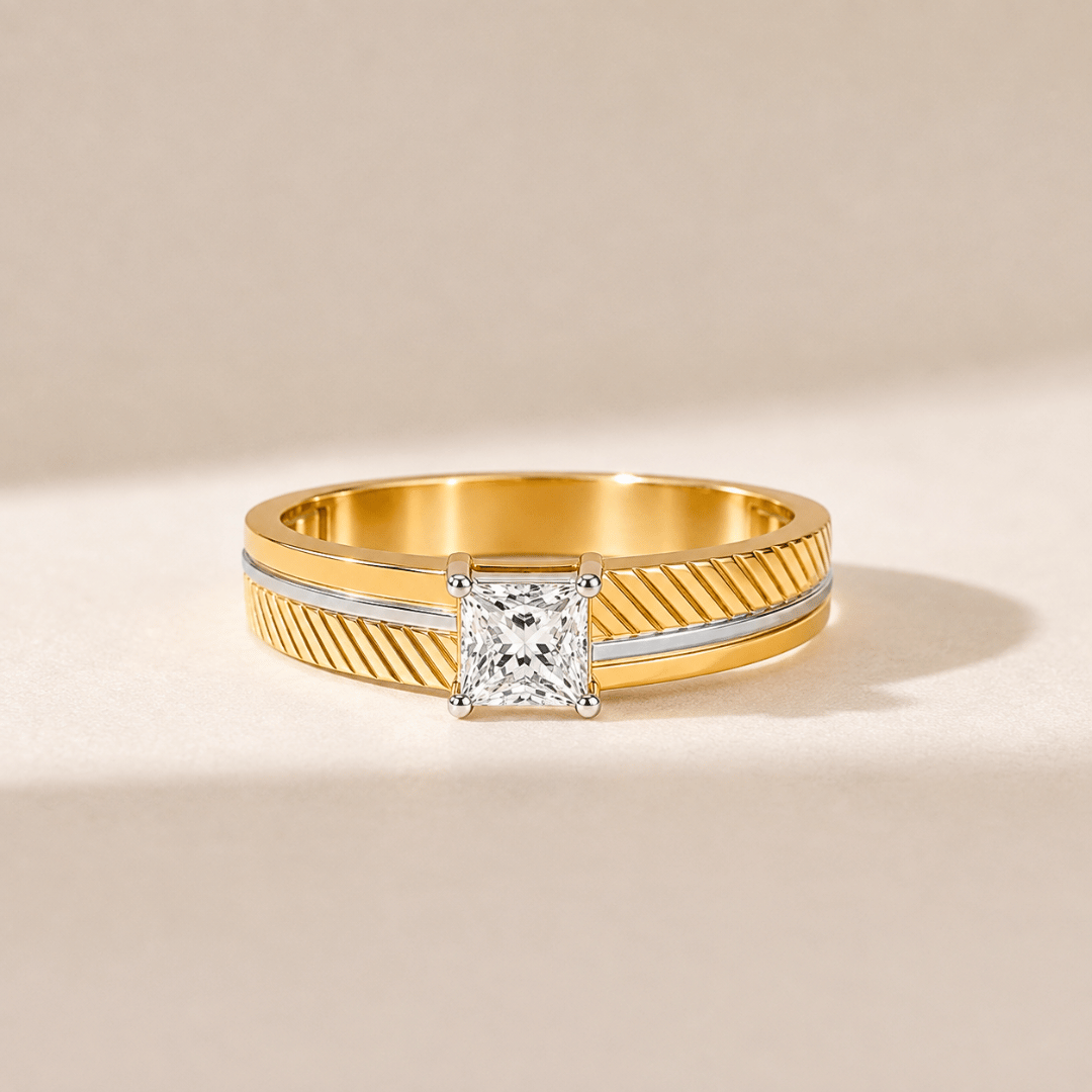 0.70ct Diamond Men’s Two-Tone Ring