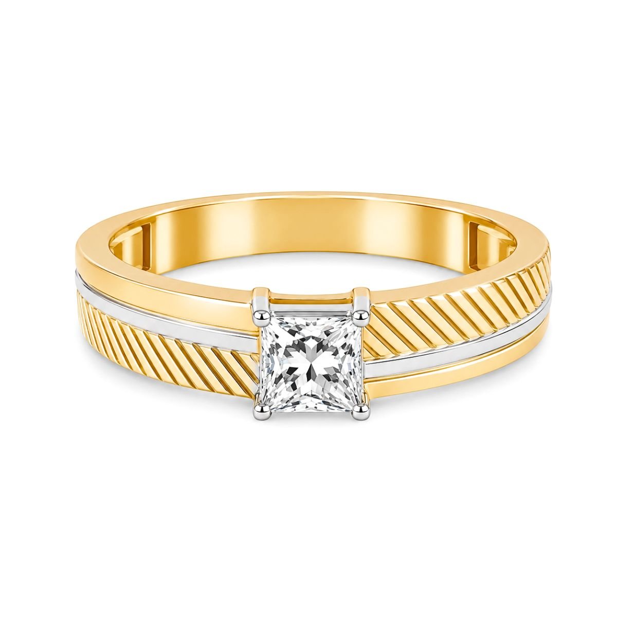 0.70ct Diamond Men’s Two-Tone Ring