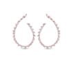 1.69ct Marquise Pear Diamond Hoop Earrings