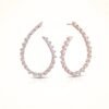 1.69ct Marquise Pear Diamond Hoop Earrings 45