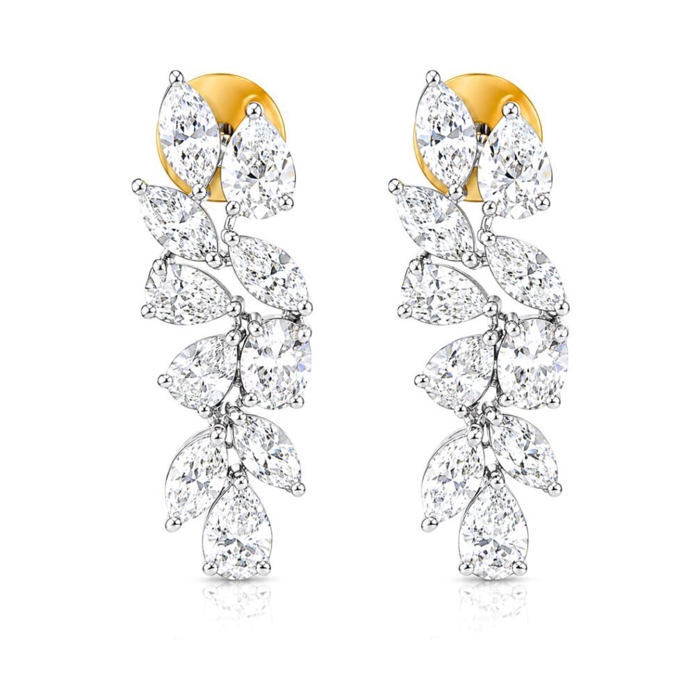 Majestic Cascade Diamond Earrings by Osha Jewels