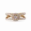 Double Shank Solitaire Ring by OSHA Jewels with 53 lab-grown diamonds.