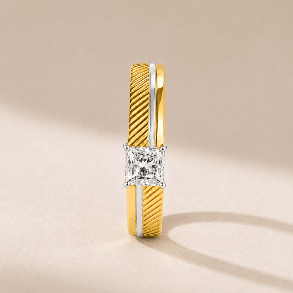 0.70ct Diamond Men's Two-Tone Ring from Osha Jewels