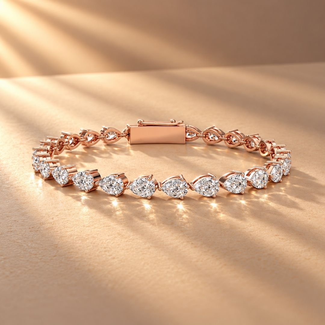 Pear Shape Tennis Bracelet