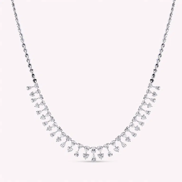 Chic Diamond Necklace from Osha Jewels Kolkata