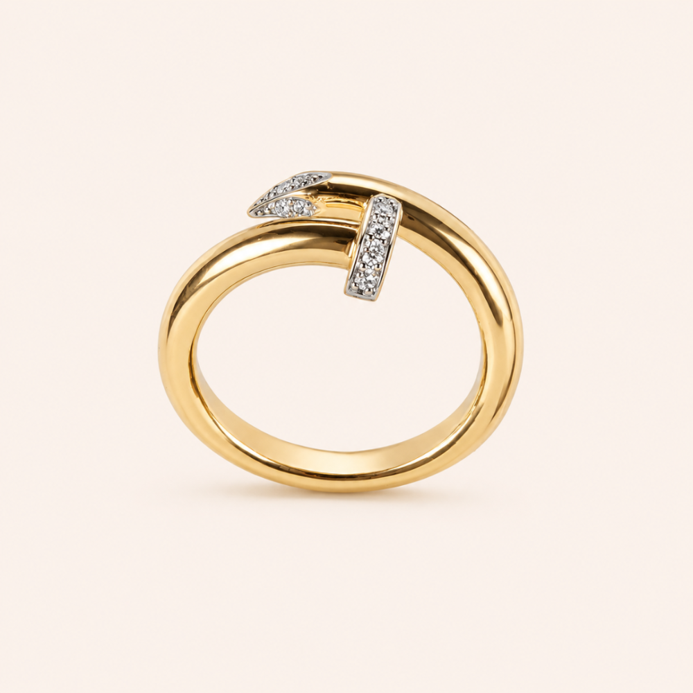 12 Diamond Pencil Ring from OSHA Jewels from kolkata