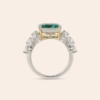 Radiating elegance and timeless charm, the Elegant Green Stone Ring features a captivating green center stone surrounded by a halo of sparkling lab-grown diamonds. Designed to make a statement, this sophisticated piece combines vibrant color, exceptional brilliance, and refined craftsmanship, making it perfect for special occasions or adding a touch of luxury to everyday style.