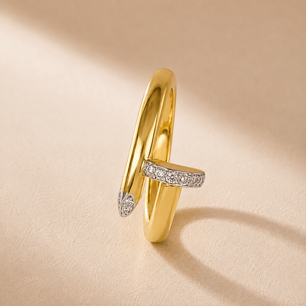 12 Diamond Pencil Ring from OSHA Jewels from kolkata
