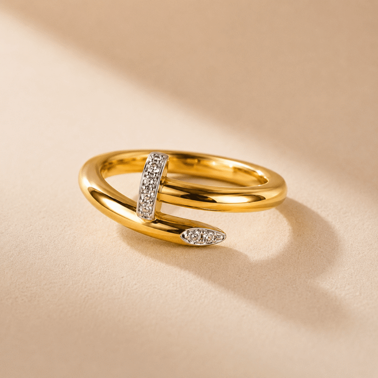 12 Diamond Pencil Ring from OSHA Jewels from kolkata