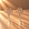 Elegant Diamond Lattice Earrings from OSHA Jewels