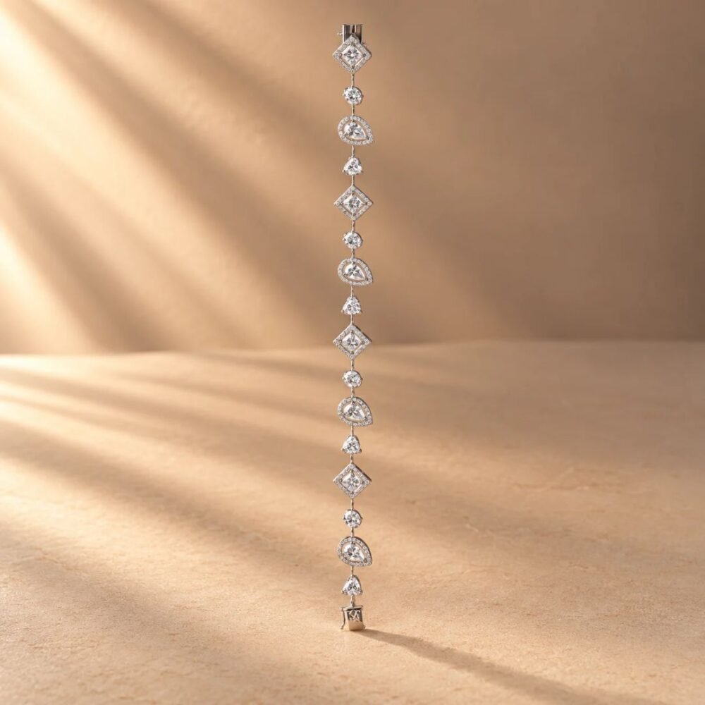 Fancy Shape Lab Diamond Bracelet from OSHA Jewels kolkata