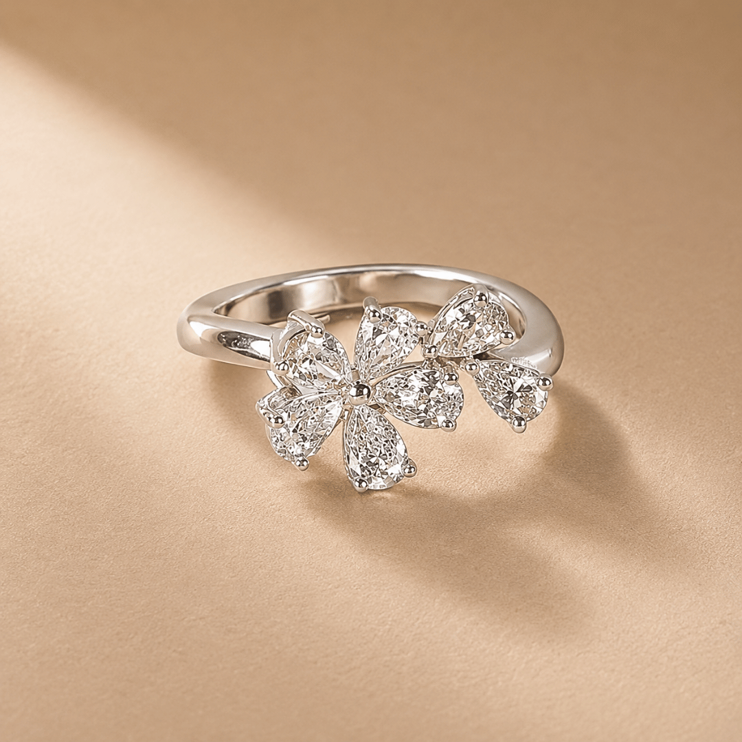 Floral Delight Diamond Ring