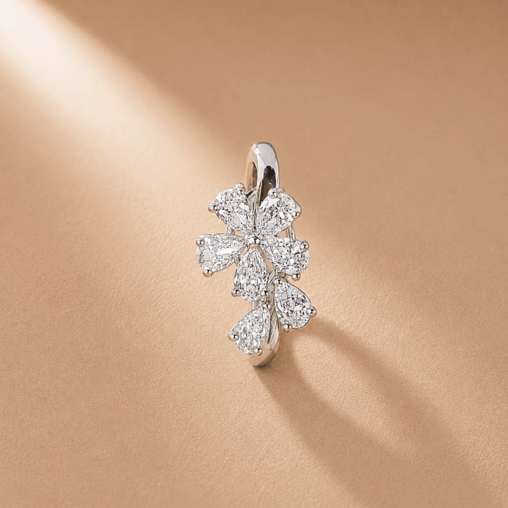 Floral Delight Diamond Ring by Osha Jewels Kolkata