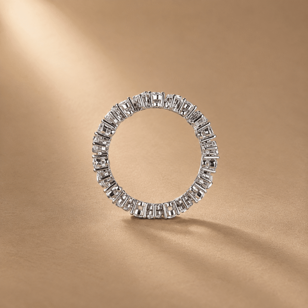 Inverted Pear Diamond Eternity Ring from OSHA Jewels