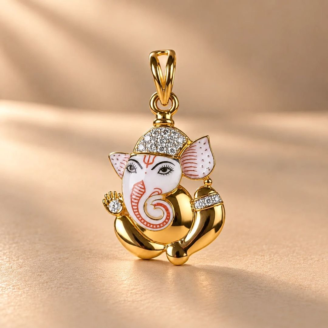 Lord Ganesh Gold Pendant