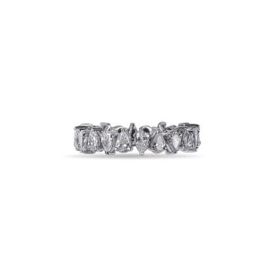 Inverted Pear Diamond Eternity Ring from OSHA Jewels