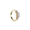 3 Stone Diamond Ring in Yellow Gold from OSHA JEWELS