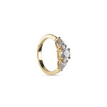 3 Stone Diamond Ring in Yellow Gold from OSHA JEWELS