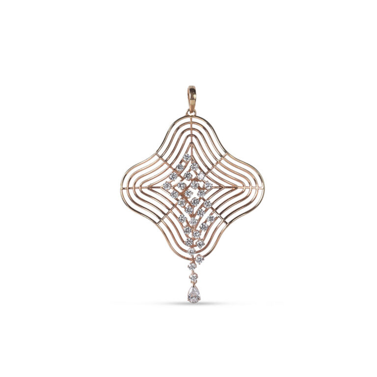 Elegant Diamond Lattice Pendant from OSHA Jewels