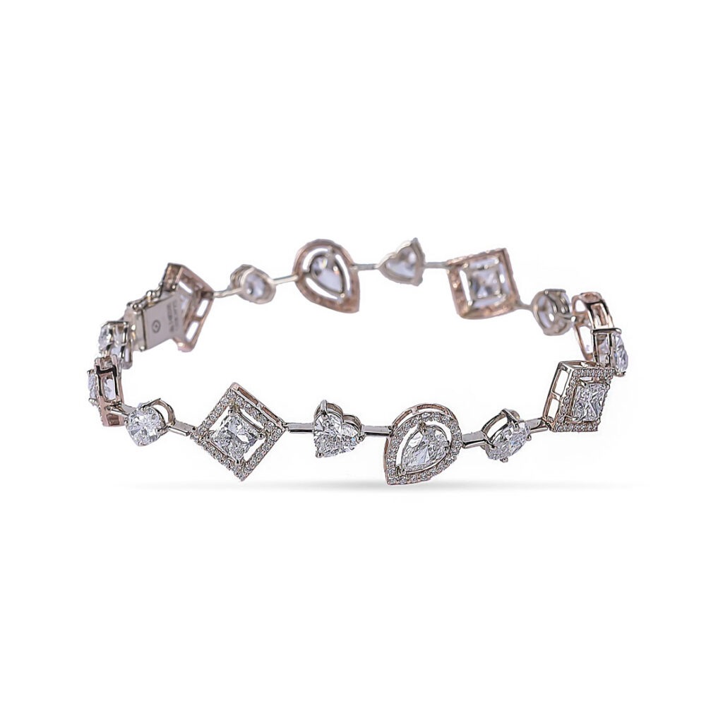 Fancy Shape Lab Diamond Bracelet from OSHA Jewels kolkata