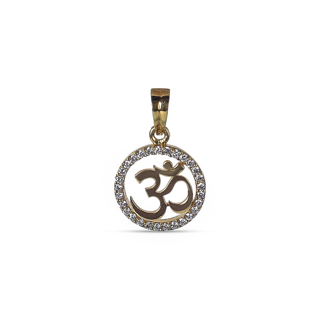 0.34Ct Diamond Hindu OM Pendant