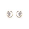 Bounded Twin Flower Lab Grown Diamond Earrings by osha jewels